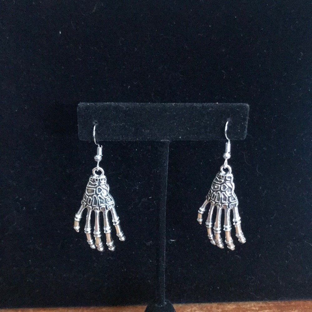 Skeleton Hand Earrings